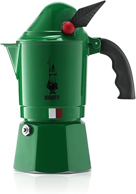 Bialetti - Moka Express Alpina: Machine EXPLOSO Machine on the stove, 3 cup MOKA coffee maker (4.2 OZ - 130 ml), aluminum, green.. DIAYTAR NIGERIA brings affordable shopping to your fingertips with reliable delivery in less than 8 days.