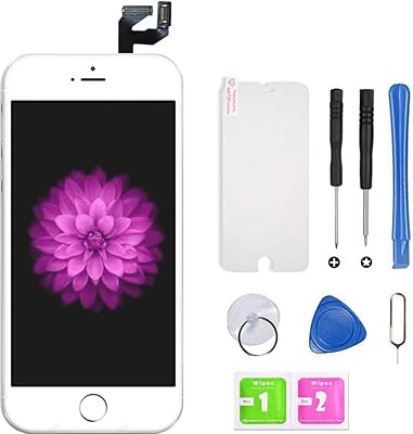 Replacement screen for iPhone 6S in white, LCD screen and touch window, with repair tools.. Experience hassle-free shopping with DIAYTAR NIGERIA's user-friendly platform and prompt delivery service.