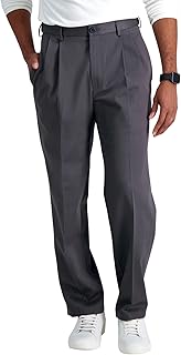 Haggar Pants Classic Premium Premium without ironing for men with pleated in front.. DIAYTAR NIGERIA delivers on every promise with our affordable prices and nationwide delivery service.