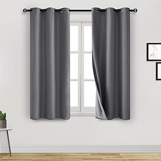 Dwcn short 100 % blackout curtains, 2 rooms, darkening noise, reducing noise, 2 thick layers, soundproofed for the living room and the bedroom (gray, 42 "wide x 54" in length).. Nigeria's fastest-growing e-commerce site offers unbeatable prices and delivery within 8 days.