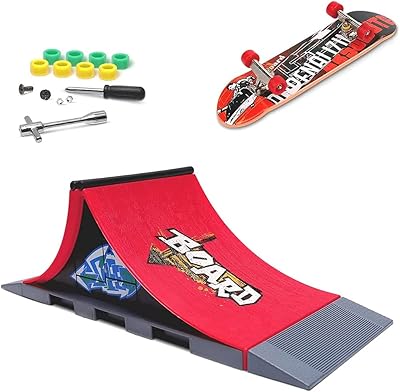 Delfino Fingero Skateboard Rampe set with 1 x skateboarding and spare kit, Interactive Freestyle skateboard game (free random skateboard style, scene A).. Shop without boundaries at DIAYTAR NIGERIA, offering extensive variety at prices you'll appreciate.