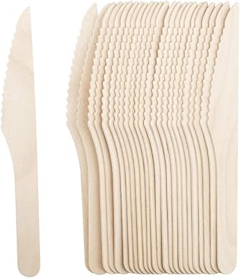 SNH packaging wood knife - heavy disposable knife, robust transparent cutlery - Wooden utensils - perfect for holidays and restaurants - 50 rooms... DIAYTAR NIGERIA: Empowering Nigerians with access to affordable products delivered within 8 days.