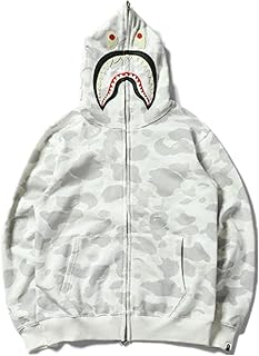 Zipped hooded Shark Design Camouflage for Men and Women.. DIAYTAR NIGERIA delivers value, variety, and convenience with our nationwide 5-8 day shipping.