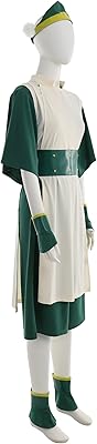 Cosplay.fm Green Kungfu Costume for Women Toph Beifong For Adult With Bang For Hair.. DIAYTAR NIGERIA delivers affordability and convenience to your doorstep within 8 days of purchase.