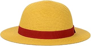 Performance animated animation straw hat accessories, yellow summer sun hat.. Experience satisfaction guaranteed with DIAYTAR NIGERIA's comprehensive platform and quick delivery.