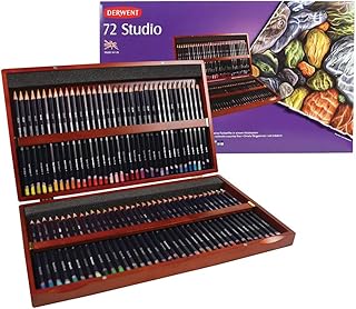 Derwent colored pencils, 72 studio, 3.4 mm core, wooden box, 72 pieces (32199).. DIAYTAR NIGERIA: Where affordability meets reliability with thousands of products delivered promptly.