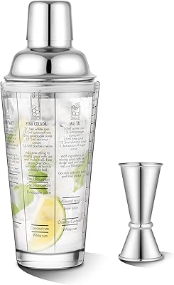 JAVIOST Set of professional cocktail mixer, Professional margarita drink mixer with tablet -to -measure and spoon to mix in stainless steel, professional bar tools with integrated barterer's colander.. Why pay more? DIAYTAR Nigeria gives you the best for less.