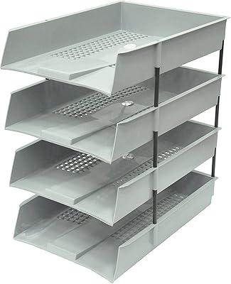 FSOTC05 desktop holder set for documents in A4 and F/S format, 4 pieces, beige de fis.. Experience the ease of digital shopping with DIAYTAR NIGERIA's affordable and diverse marketplace.