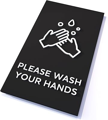 Copic letters please wash your hands, commercial area with modern design with 3M double -sided adhesive tape.. DIAYTAR NIGERIA: Connecting Nigerians with their needs through affordable prices and 5-8 day shipping.