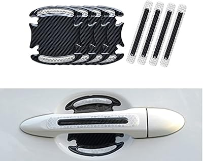 Carriage protectors of car sticker door with 3D reflective handle (8 silver rooms).. Thousands of items, all priced just right — shop DIAYTAR Nigeria today.
