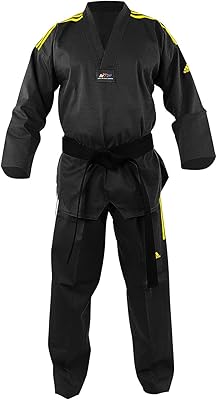 Addi champion Taekwondo 3 combination, size 120 cm, black.. Discover the joy of online shopping with DIAYTAR NIGERIA's budget-friendly prices and reliable shipping.