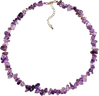 Pink quartz amethyst necklace in crystal chakra for women, healing crystals and precious stones bring wealth, luck and balance for meditation, meditation jewelry gifts (16 " + 2").. Discover the convenience of DIAYTAR NIGERIA's vast e-commerce platform with delivery in just 5-8 days.