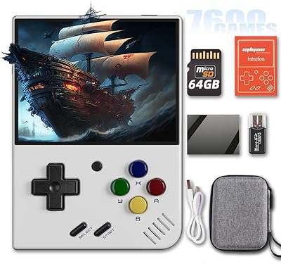 Digital video game console mini Plus Mio -Mini 3.5 inch + rechargeable pocket with classic open source of Mio - white 64 GB.. No more overpriced stores — DIAYTAR Nigeria brings the best to your door.