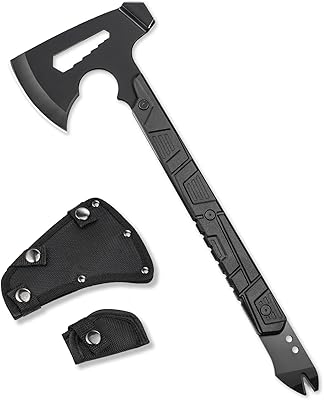 17.5 "survival ratchet campsite with 3.7" stainless steel blade, hammer and ABS round for outdoor survival, campsite, shooting and daily tasks, black.. Experience the joy of convenient shopping with DIAYTAR NIGERIA's vast selection and quick delivery service.