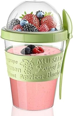 Cereal cups with portable yogurt titiz of 20 ounces for travel.. DIAYTAR NIGERIA brings the market to your screen with thousands of affordable products delivered to your door.
