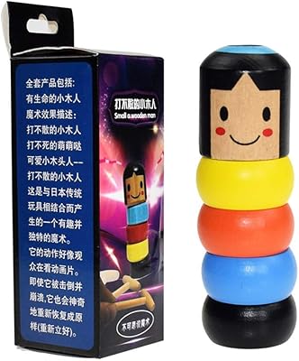 Men's unbelievable wooden toy, magic accessories, small Japanese -style wooden men's doll, toys not to be overturned, goblet toys (4 pieces).. Unlock access to a wide range of products with DIAYTAR NIGERIA's affordable e-commerce platform.