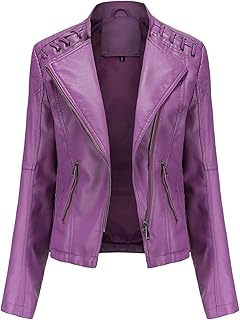 Shortly casual motorcycle jacket in united PU appellant with Women's Pockets.. Your complete shopping solution, DIAYTAR NIGERIA offers extensive choice with competitive prices and delivery.