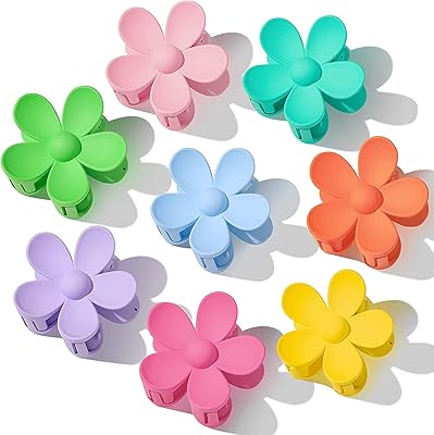 X-SPRING Flower Claw hair clips, Large cute hair clips for thick, non-slip, solid, non-slip hair, hair and girls hair clips.. DIAYTAR NIGERIA delivers what you want at prices you'll love, all within 5-8 days nationwide.