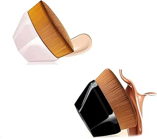 Brush for impeccable liquid foundation, flat brush for kabuki complexion for an impeccable mixture of liquids or powders, portable makeup brush with additional protective case, pack of 2.. For everyday items and more, trust DIAYTAR Nigeria.