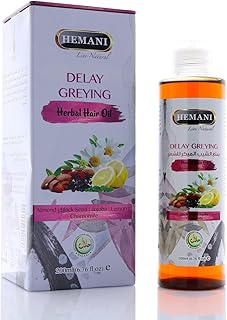 Hemani gray hair oil - natural protection against dandruff and falls helps nourishing coconuts and healthy almonds.. DIAYTAR NIGERIA makes every shopping desire a reality with affordable prices and delivery in 5-8 days.