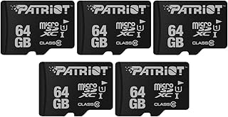 Flash memory card micro SD series Patriot Memory LX, Black, 64 GB - Package of 5.. Shop smart and save with DIAYTAR NIGERIA's extensive product range and 5-8 day delivery guarantee.