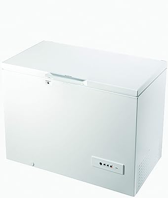 Ariston chest freezer at a door, 311 liter capacity, large freezer with storage basket, adjustable temperature, interior lighting, child safety, super freezer function, manufactured in Italy, white, AR420T.. Your home for smart shopping — DIAYTAR Nigeria delivers fast and cheap.
