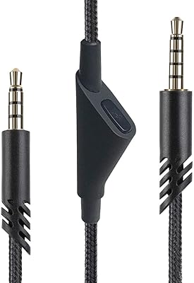 MJKOR Replacement for ASTRO A40TR ASTRO ASTRO CORDINE, Audio game cord with mute function compatible with the ASTRO A40 TR headphones (2 meters, mute function).. DIAYTAR NIGERIA: Making quality products accessible to all Nigerians at affordable prices.