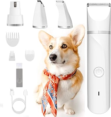 Small wireless animal hair clipper with USB rechargeable blades, dog hair mower with low noise for legs, eyes, ears and dog face.. DIAYTAR NIGERIA makes every shopping desire a reality with affordable prices and delivery in 5-8 days.