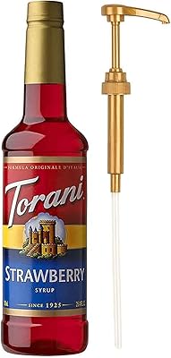 Torani syrup - 1 x strawberry 750 ml + 1 x torani syrup pump.. DIAYTAR NIGERIA connects Nigerians with quality products at affordable prices, delivered in 5-8 days nationwide.