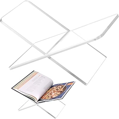 Book support in transparent acrylic, tilted open book support to exhibit kitchen books, coffee table, books for open and close read, magazines, manuals.. From daily deals to exclusive products — DIAYTAR Nigeria has you covered.
