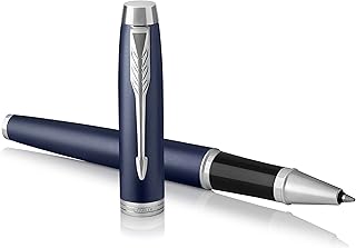 Plume Parker AM pen | Mat blue color | Blue ink for recharges and fluid writing | gift box.. Experience the DIAYTAR difference with our vast product selection and delivery within 5-8 days.