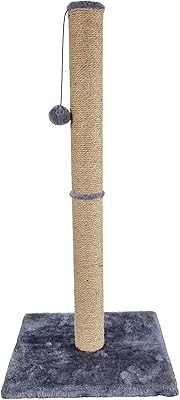 Cat griffon, cat scratch, cat toys, comfortable cat scratch, natural scratch, gray and light brown color, 75cm height.. Experience retail therapy without the financial stress at DIAYTAR NIGERIA's budget-friendly marketplace.
