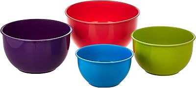 Bols to mix in pharmora plastic, set of 4.. DIAYTAR NIGERIA: Where convenience meets affordability with delivery across Nigeria in under 8 days.