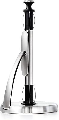 Oxo Good Grips Simply Tear vertical paper towel holder, in stainless steel.. DIAYTAR NIGERIA delivers more than products - we deliver affordable solutions within the week.