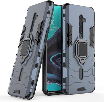 Double -layer Double -layer protective cover with Murdster shock with support ring and crutch for Oppo Reno 2 HP Blue.. Nigeria's fastest-growing e-commerce site offers unbeatable prices and delivery within 8 days.