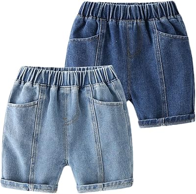 Summer denim of summer with elastic size for young boys from Sweet Boy - Two rooms.. Experience retail therapy without the financial stress at DIAYTAR NIGERIA's affordable e-commerce platform.
