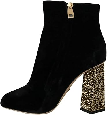 Black crystal square velvet shoes.. DIAYTAR NIGERIA transforms wishes into deliveries with our affordable and reliable e-commerce platform.