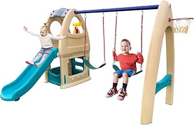 A set of interior and exterior floor play made up of a house, a slide and two swings for children's activities. A set of play on the floor in several colors and dimensions: 260 x 276 x 190 cm ...... Elevate your shopping experience with DIAYTAR NIGERIA's vast catalog and budget-friendly options.