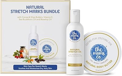 The Mom's Co. Complete care solution to prevent stretch marks with 7 in 1 natural oil (100 ml) and natural body butter (200 g).. Shop without limits at DIAYTAR NIGERIA and receive your purchases at budget prices within the week.