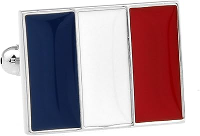 Mrcuff short Drinks Flag of France in a gift box and a polishing cloth.. Forget the long lines — DIAYTAR Nigeria is always open for shopping.