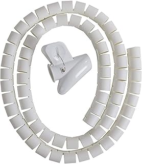 Support for TV cable organizer Skido, cord organizer to hide, organize and protect cables length 1.5 meters/Outside diameter 28 mm - White.. DIAYTAR NIGERIA: Where quality meets affordability, with thousands of products delivered in less than 8 days.