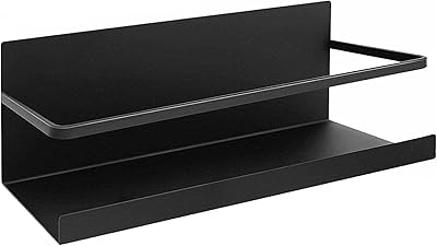 Houselet magnetic spice shelf, powerful magnetic spice shelf to contain jars, perfect magnetic shelf to save space, high quality magnetic spice shelf for refrigerator (black A).. DIAYTAR NIGERIA: Your affordable gateway to thousands of products delivered within a week.