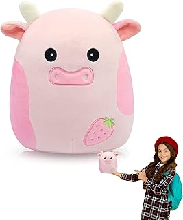 Cute cute cow plush pillow, cow's plush pillow, Kawaii cow plush pillow (20 cm).. DIAYTAR NIGERIA brings a world of products to your fingertips with affordable prices and quick delivery.