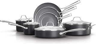 Classic ceramic kitchen battery infused with macphalon oil, 11 pieces, without pfoa, dark gray.. Shop for everything you need at DIAYTAR NIGERIA, with budget-friendly prices and quick delivery.