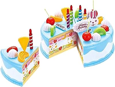 B&K birthday cake toy for DIY cutting game with candles candy with fruit.. DIAYTAR NIGERIA: Where every shopping need is met with affordable prices and timely delivery.