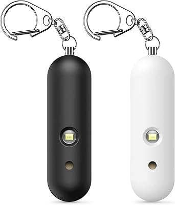 Sure personal alarm 130 dB keychain with two speakers of emergency self-defense alarm with light.. Shop with confidence at DIAYTAR NIGERIA, enjoying competitive prices and delivery within 8 days.