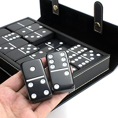 Set of double domino of giant size, 6 to 28 pieces, 6 -inch classic double domino, brown leather case, evening game.. Transform how you shop with DIAYTAR NIGERIA's vast selection and budget-friendly delivery options.