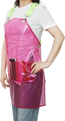 Transparent apron for hairdresser Rytone-Bb waterproof and oil resistant apron.. Shop easy, pay less, get it fast — with DIAYTAR Nigeria.
