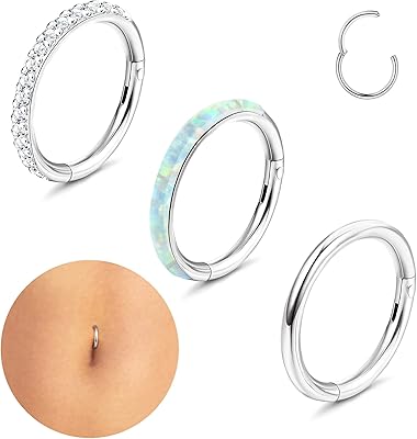 3 x 14 grams of surgical steel for navel piercing, tragus, ear cartilage and gold ear septum for women.. DIAYTAR NIGERIA makes online shopping accessible to all with budget-friendly prices and reliable delivery.