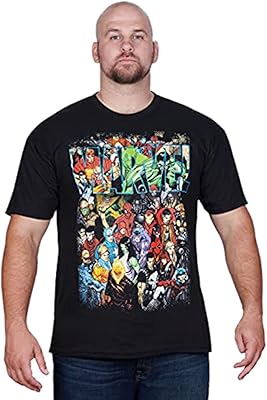 Marvel Team Up Group Shot for Men - Black, Black T -shirt.. Your complete shopping solution, DIAYTAR NIGERIA offers extensive choice with competitive prices and delivery.